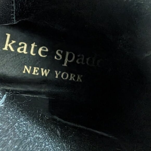 NEW! Kate Spade | Winnie Velvet Chelsea Boots In Black - Picture 5 of 10